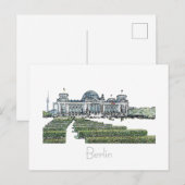 Berlijnse Briefkaart van de architectuur van het R (Voorkant / Achterkant)