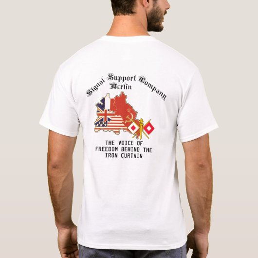 Berlijnse brigade - signaalondersteuning t-shirt (Achterkant)