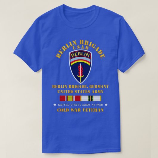 Berlijnse Brigade w COLD SERVICE LINTEN T-shirt (Design voorkant)