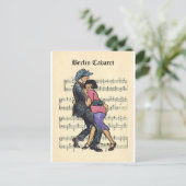 Berlijnse Cabaret 1920s met muziekachtergrond voor Briefkaart (Staand voorkant)