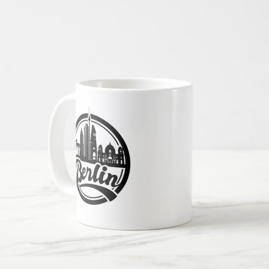 Berlijnse City Logo Coffee Mok (Voorkant links)