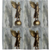 Berlijnse Comic Book Angel Douchegordijn (Voorkant)
