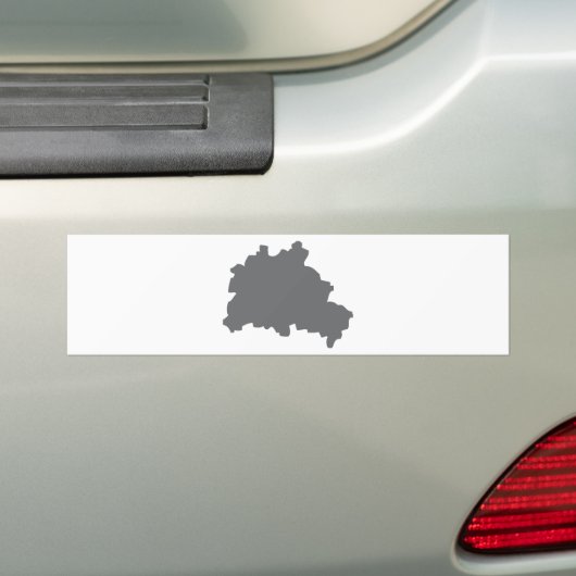 Berlijnse contourpictogram bumpersticker (Op auto)