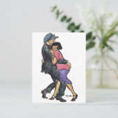 Berlijnse dansers begin jaren 1900 briefkaart (Staand voorkant)