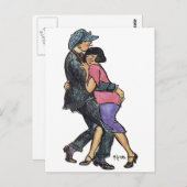 Berlijnse dansers begin jaren 1900 briefkaart (Voorkant / Achterkant)