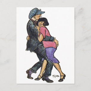 Berlijnse dansers begin jaren 1900 briefkaart