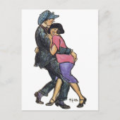 Berlijnse dansers begin jaren 1900 briefkaart (Voorkant)