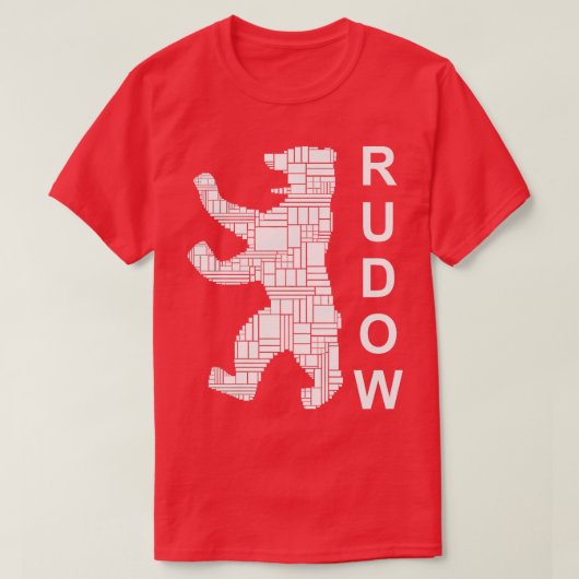 Berlijnse Design Berlin Beer I Love Rudow Premium T-shirt (Design voorkant)