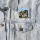 Berlijnse Dom Vierkante Button 5,1 Cm (In situ)