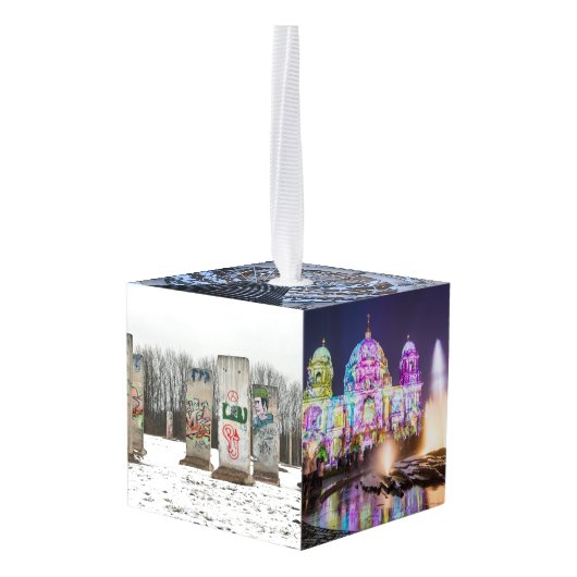 Berlijnse Duitsland: Kerstmis met reisfoto's Decoratie (Achter hoekig)