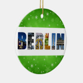 Berlijnse Duitsland: Kerstmis met reisfoto's Keramisch Ornament (Rechts)