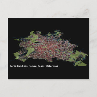 Berlijnse gebouwen, Natuur, wegen, waterwegen - Af Briefkaart