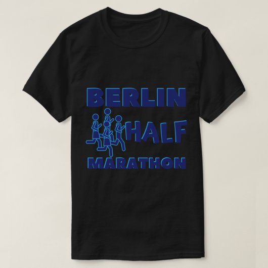 Berlijnse halve marathon - 5K, 10K, 13.1, 26.2, vo T-shirt (Design voorkant)