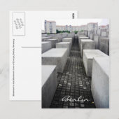 Berlijnse Holocaustmonument Briefkaart (Voorkant / Achterkant)
