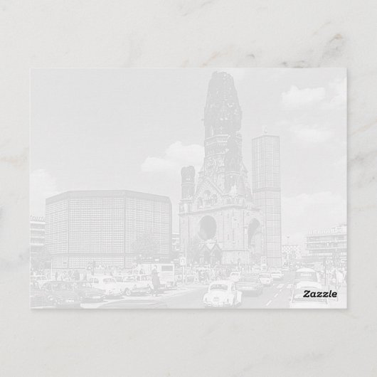  Berlijnse Kaiser Wilhelm Memorial Briefkaart (Achterkant)