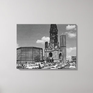  Berlijnse Kaiser Wilhelm Memorial Canvas Afdruk