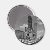  Berlijnse Kaiser Wilhelm Memorial Magneet (Voorkant / Achterkant)
