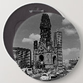  Berlijnse Kaiser Wilhelm Memorial Ronde Button 6,0 Cm (Voorkant /achterkant)