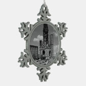  Berlijnse Kaiser Wilhelm Memorial Tin Sneeuwvlok Ornament (Links)
