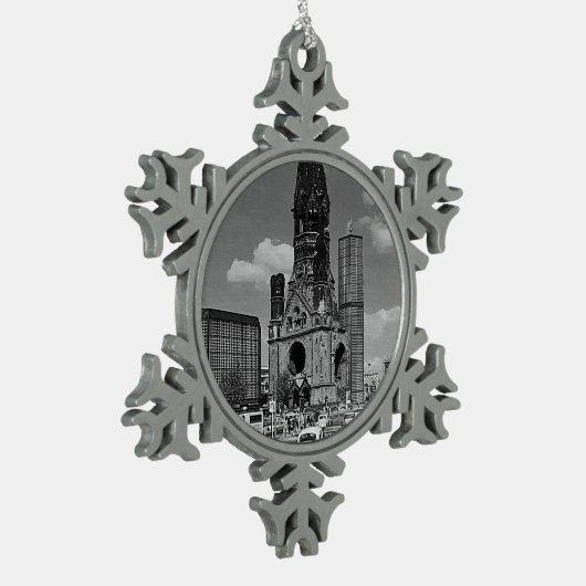  Berlijnse Kaiser Wilhelm Memorial Tin Sneeuwvlok Ornament (Links)