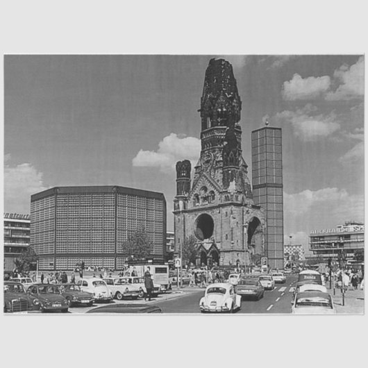 Berlijnse Kaiser Wilhelm Memorial Tissuepapier (Voorkant)