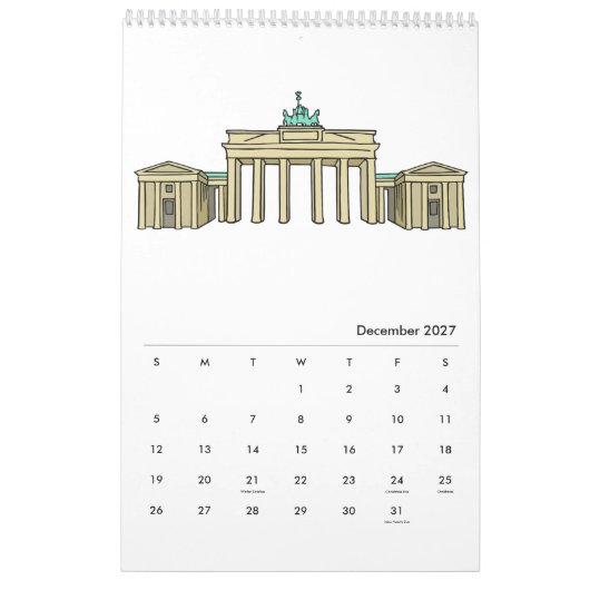 Berlijnse kalender 2017 (Dec 2027)