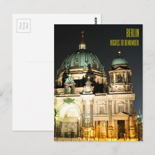 Berlijnse kathedraal (Berliner Dom) Briefkaart (Voorkant / Achterkant)