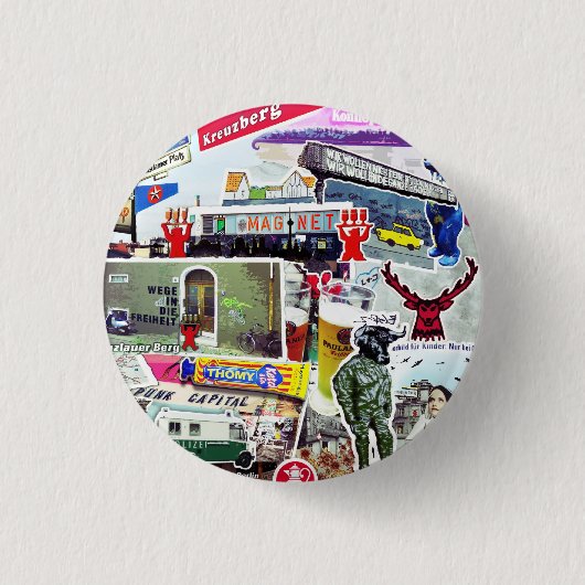 Berlijnse kunst ronde button 3,2 cm (Voorkant)