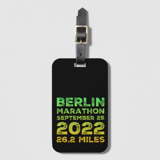 Berlijnse marathon 2022-Bagagelabels Bagagelabel (Voorkant (verticaal))