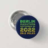 Berlijnse marathon 2022 Button (Voorkant /achterkant)