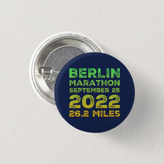 Berlijnse marathon 2022 Button (Voorkant /achterkant)