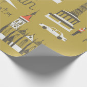 Berlijnse mijlpalen en monumenten cadeaupapier (Hoek)