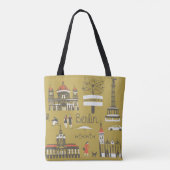 Berlijnse mijlpalen en monumenten tote bag (Achterkant)