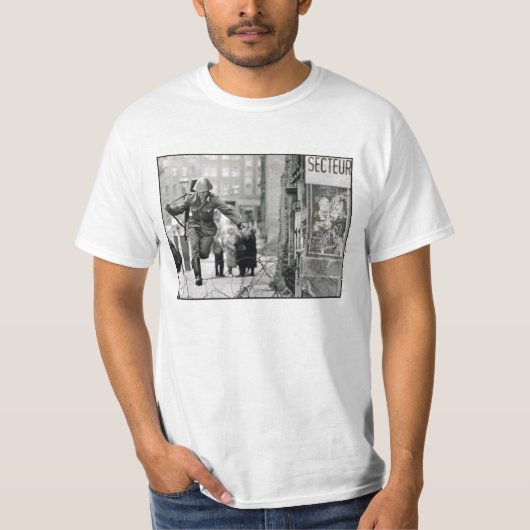 Berlijnse muur 1961 t-shirt (Voorkant)