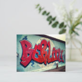 Berlijnse muur graffiti  briefkaart (Staand voorkant)