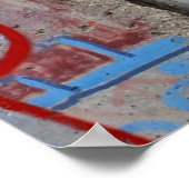 Berlijnse muur — graffiti poster (Hoek)