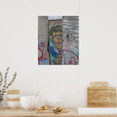Berlijnse muur — graffiti poster (Keuken)