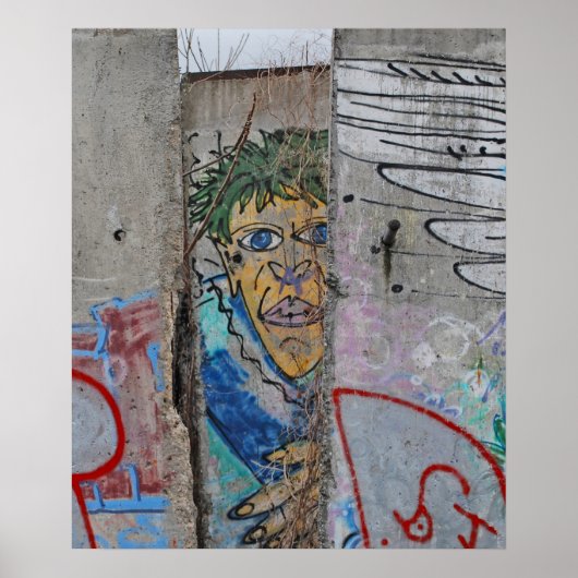 Berlijnse muur — graffiti poster (Voorkant)