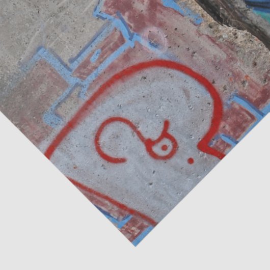 Berlijnse muur — graffiti tissuepapier (Detail)