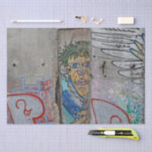 Berlijnse muur — graffiti tissuepapier (Craft)