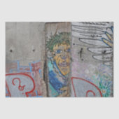 Berlijnse muur — graffiti tissuepapier (Voorkant)