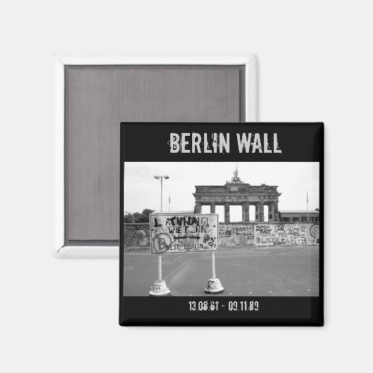 Berlijnse muur magneet (Voorkant / Achterkant)