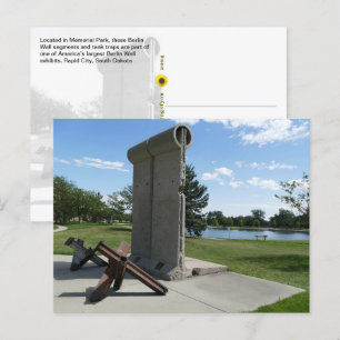 Berlijnse Muur, Memorial Park, Rapid City, SD - Briefkaart