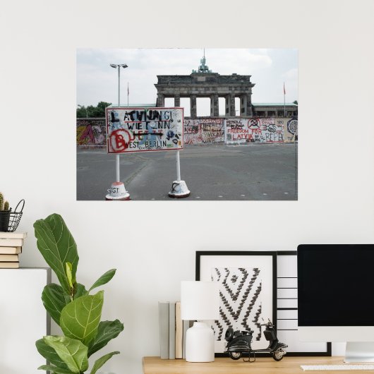 Berlijnse muur poster (Thuiskantoor)