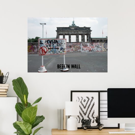 Berlijnse muur poster (Thuiskantoor)