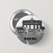 Berlijnse muur ronde button 5,7 cm (Voorkant /achterkant)