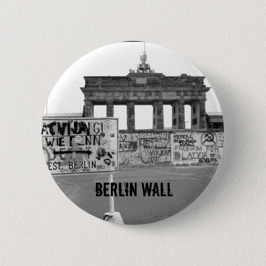 Berlijnse muur ronde button 5,7 cm (Voorkant)