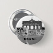 Berlijnse muur ronde button 5,7 cm (Voorkant /achterkant)