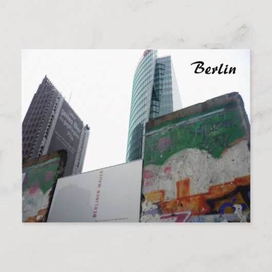berlijnse muur - stuwdammer briefkaart (Voorkant)