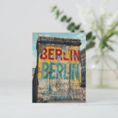 Berlijnse Muur Vintage Briefkaart (Staand voorkant)